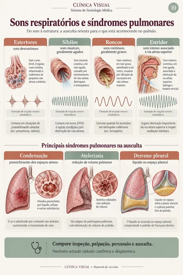 Sons respiratórios e síndromes pulmonares