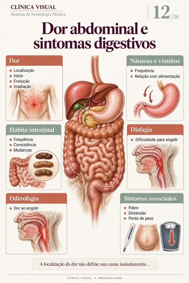 Dor abdominal e sintomas digestivos