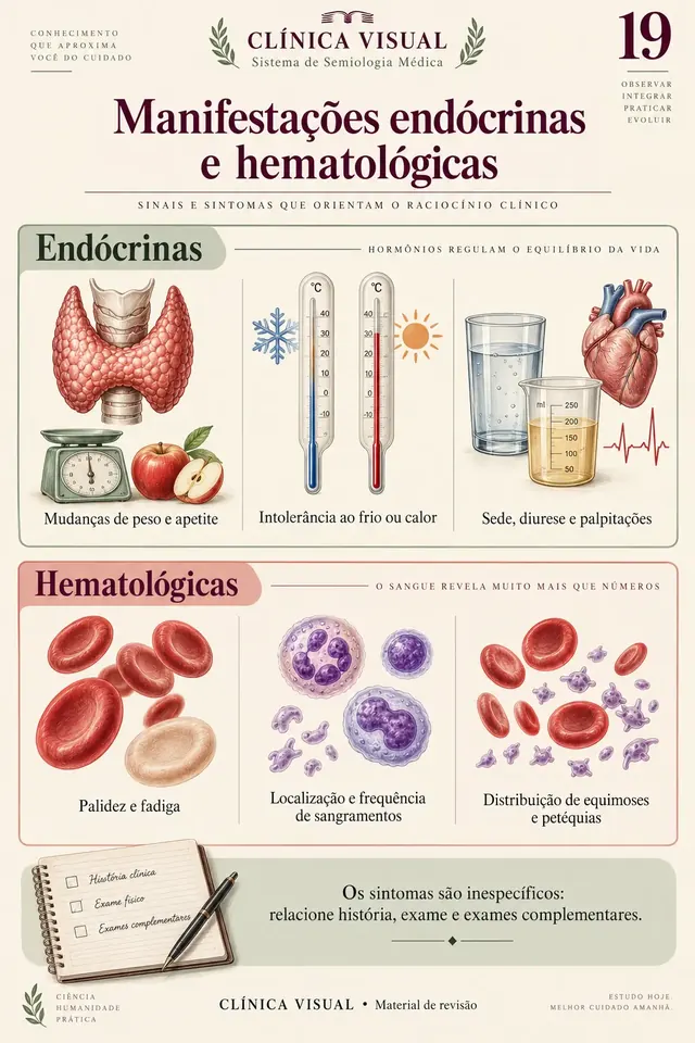 Manifestações endócrinas e hematológicas