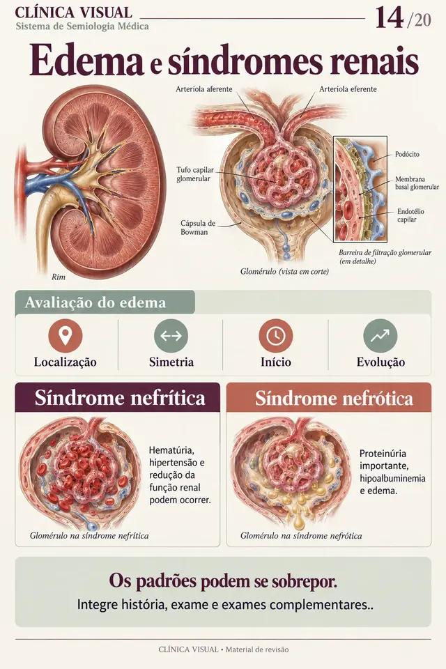 Edema e síndromes renais