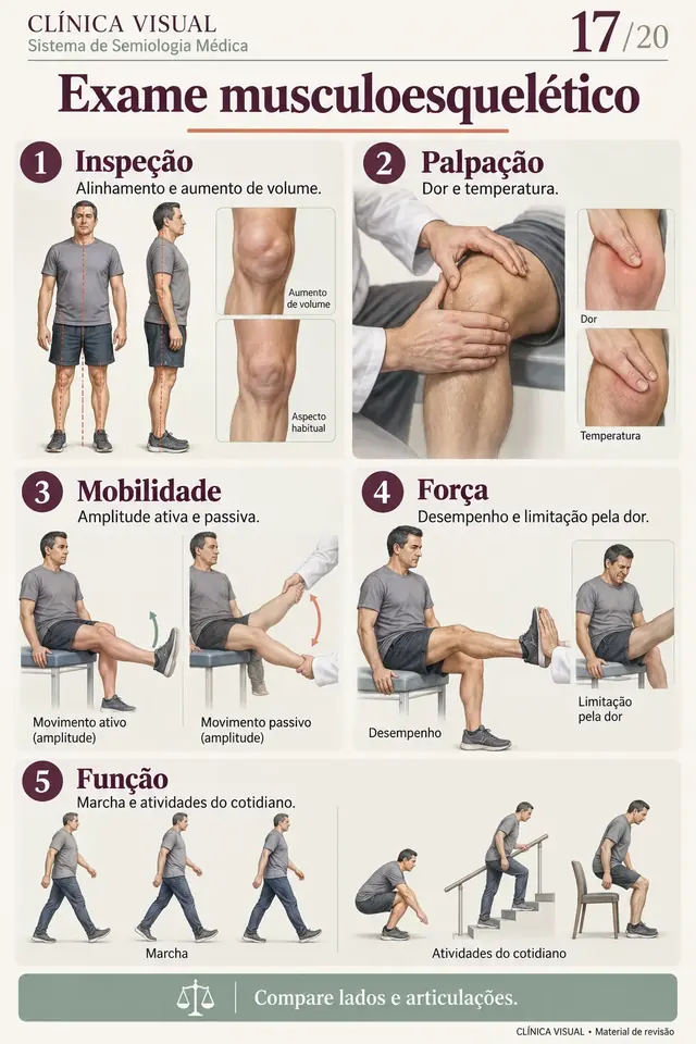 Exame musculoesquelético
